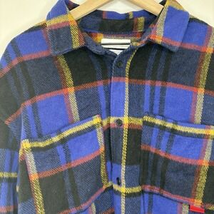 Urban‎ Outfitters Shacket Plaid Indie Shirt Jacket Large Skater Flannel Gorpcore